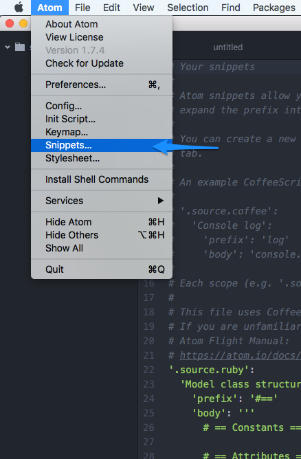 Developer Tools Atom